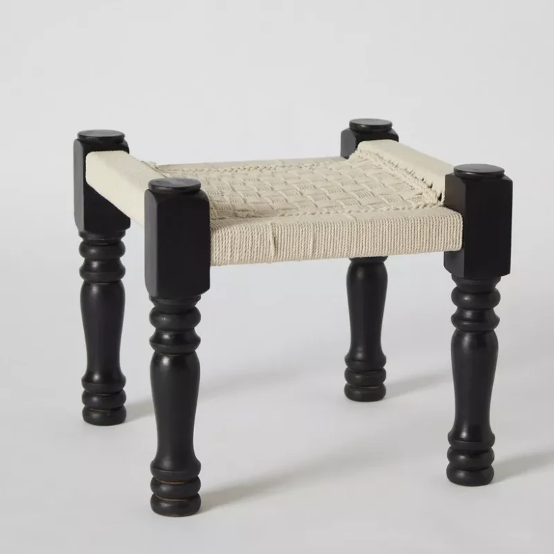 Macrame Foot Stool - Image 2